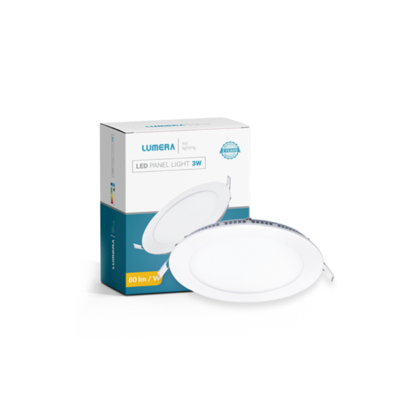 LM 201 3W LED PANEL LUMERA 3W 4200K ugradbeni okrugli Gracanica Tuzla Lukavac